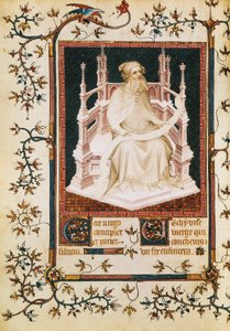 The Prophet Isaiah, Miniature from the Psalter by Andre Beauneveu