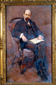 Portrait of Emile Vandervelde (1915) by Andre Cluysenaar