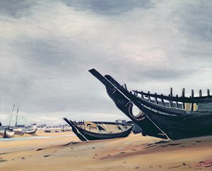 Boats on the Beach at Camaret by Andre Derain