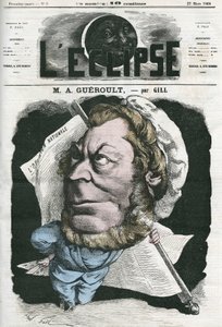 Adolphe Georges Gueroult, French Saint-Simonians journalist by Andre Gill