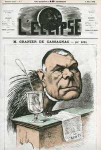 Adolphe de Granier de Cassagnac, French journalist and politician. Cover in 