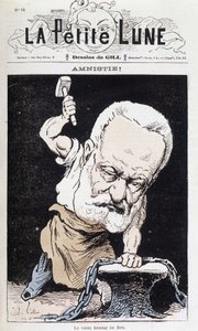 Amnesty! : The Old Iron Breaker (Cartoon Victor Hugo) - by Gill, in 