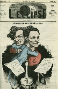 Andre Gill, French Cartoonist and F. Polo by Andre Gill