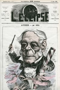 Auber Daniel-Francois-Esprit, French musician. Cover in 