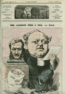 Cartoon by Charles Lachaud (1817-1882), French Lawyer. Cover in L