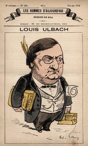Cartoon of Louis Ulbach (1822-1889) from 