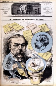 Edmond de Goncourt - by Gill, in 