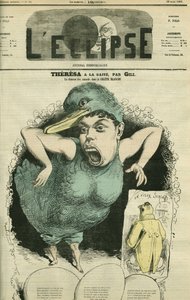Emma Valendon dit Theresa, singer in The Tyrolean ducks at the Gaite Theatre. Cover in L