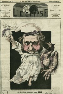 Eugene Rouher, French politician, leader of the Bonapartist party by Andre Gill