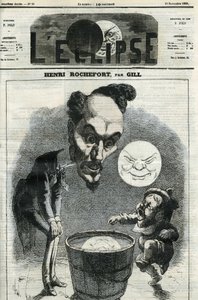 Henri Rochefort (1831-1913), French journalist, writer and politician. Cover in 