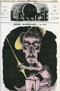 Henri Rochefort, French journalist, writer and politician. Cover in 