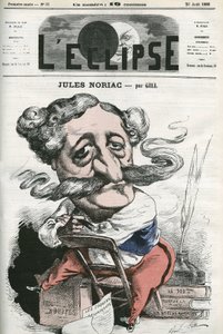 Jules Noriac, French writer, critic and journalist by Andre Gill
