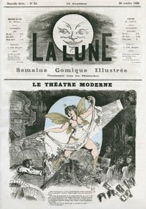 Le Theatre Moderne in Paris by Andre Gill