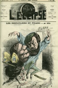 Les irreguliers du Figaro, entered the diary of Charles Monselet and Jules Valles. Cover in 