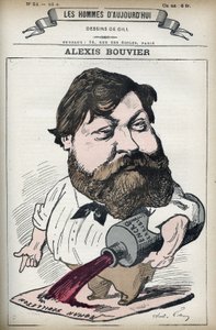 Portrait of Alexis Bouvier by Andre Gill