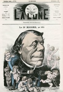 Portrait of Doctor Ricord, French Doctor by Andre Gill