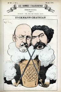 Portrait of Emile Erckmann and Alexandre Chatrian