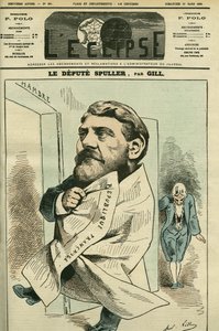 Portrait of Eugene Spuller (1835-1896), French Lawyer, Journalist, Writer and Politician. Cover in 