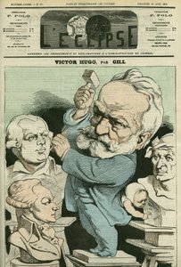 Portrait of Victor Hugo (1802-1885), French Man of Letters and Politician. Cover in 