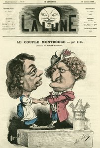 The Montrouge couple at the Folies-Marigny theatre by Andre Gill