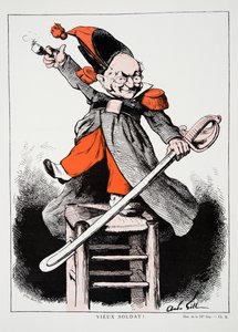 Old Soldier!, from History of the Third Republic, Vol. I, Political History, pub.1933 by Andre Gill