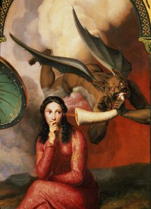 Good and Evil: The Devil Tempting a Young Woman (detail)