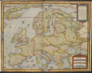 Map of Europe, La Cosmographie Universelle d