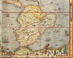 Map of Southern America from Cosmographie