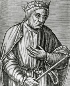 Portrait of Casimir III, King of Poland, known as Great, engraving from Les Vrais pourtraits et Vies des Hommes illustres