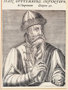 Portrait of Johann Gutenberg by Andre Thevet