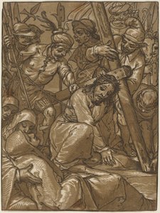 The Bearing of the Cross by Andrea Andreani