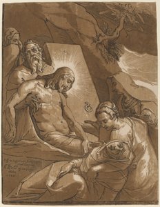 The Entombment by Andrea Andreani after Raffaello Motta