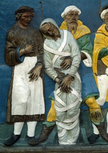 Burying the Dead (detail) by Andrea Della Robbia
