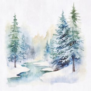 Winter Forest Stream