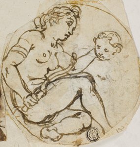 Venus and Cupid by Andrea Lilio