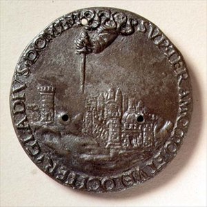 The Hand that Threatens Florence, medal by Andrea and Luca Della Robbia
