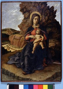 Virgin and Child with Stone Quarries in the Background