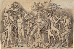 Bacchanal with a Wine Barrel