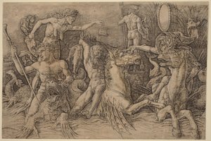 Battle of the Sea Gods (left half) by Andrea Mantegna