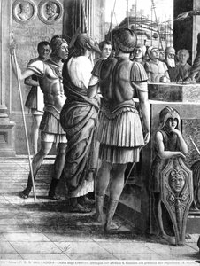 St. James the Great brought before King Herod Agrippa (detail) by Andrea Mantegna
