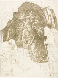 The Adoration of the Magi (Virgin of the Grotto) by Andrea Mantegna