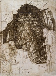 The Adoration of the Magi: The Virgin in the Grotto by Andrea Mantegna