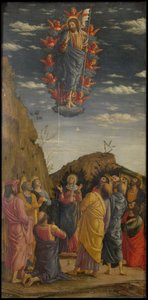 The Ascension Trittico degli Uffizi (left panel) by Andrea Mantegna