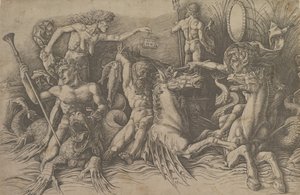 The Battle of the Sea Gods, Left Portion of a Frieze