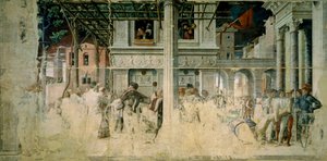The Martyrdom and Transport of the Decapitated Body of Saint Christopher, c.1448-57