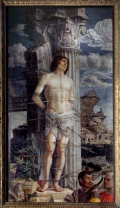 The Martyrdom of Saint Sebastian by Andrea Mantegna (1480)