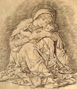 Virgin and child by Andrea Mantegna