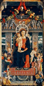 Virgin enthroned (detail)