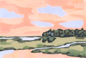 Peach Sky and Green Land, 2023