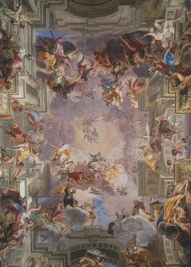 Saint Ignatius in Glory. 1691-1694